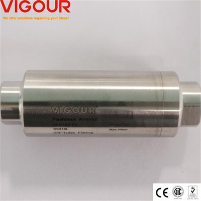 I dispositivi di arresto del ritorno di fiamma del gas sono adatti per applicazioni con gas di pi...